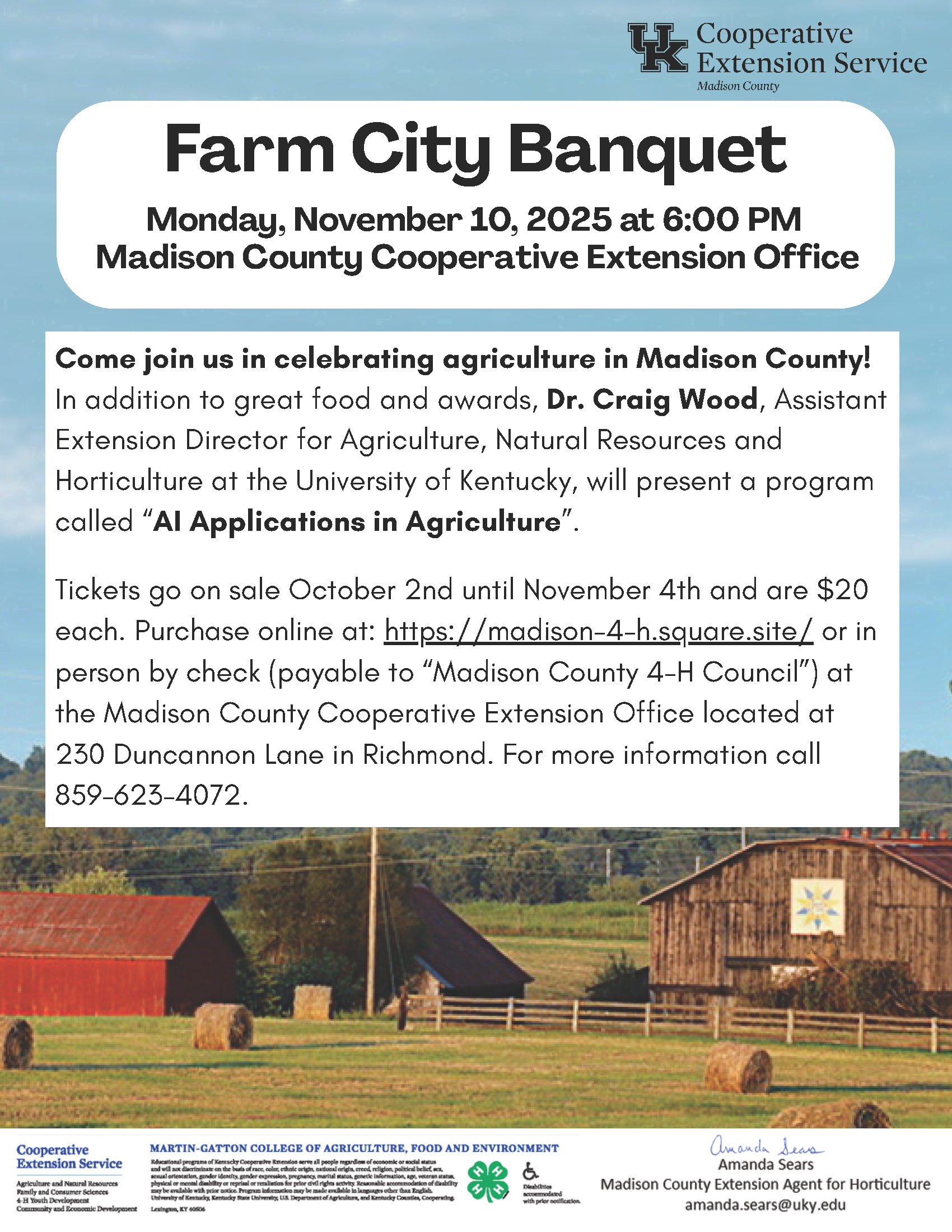 Farm City Banquet 2025 info